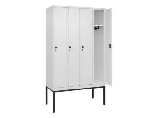 locker,HxBxD 2120x1200x500mm,4vak,vak B 300mm,draaigrendel - 2