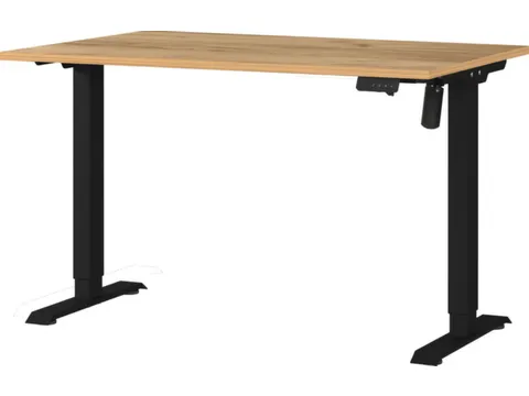 Elektrisch ihv bureau,HxBxD 710-1190x1200x800mm,blad Navarra-eiken