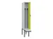 locker met bank,voor scheiding van kleding,HxBxD 2120x300x815mm,1vak