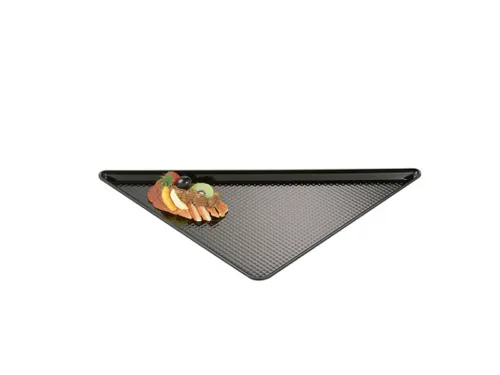 Zwarte Schaal Driehoek 425x60x20mm