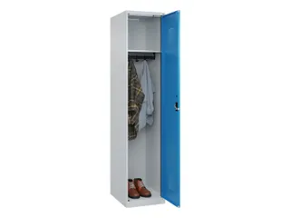 locker,HxBxD 1850x400x500mm,1vak,vak B 400mm,cil.-slot,staand op vloer - 1