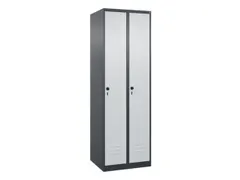 locker voor scheiding van kleding,HxBxD 1850x600x500mm,2vak