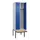locker met bank,voor scheiding van kleding,HxBxD 2120x600x815mm,2vak