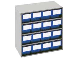 Bakkenunit Bxhxd 400X395X300Mm 16Bakken Blauw Behuizing Ral7035