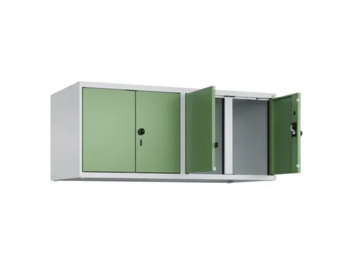 opzetkast,v. locker voor scheiding van kleding,4vak.,vak B 300mm