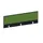 baliepaneel,v. bureau,aanbouw achter,B 1400mm,CC-zwart,BN7048-groen