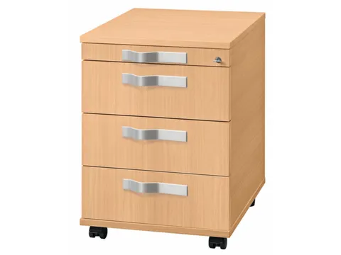 mobiel ladeblok,HxBxD 590x428x560mm,3lade(n),cil.-slot,stanggreep