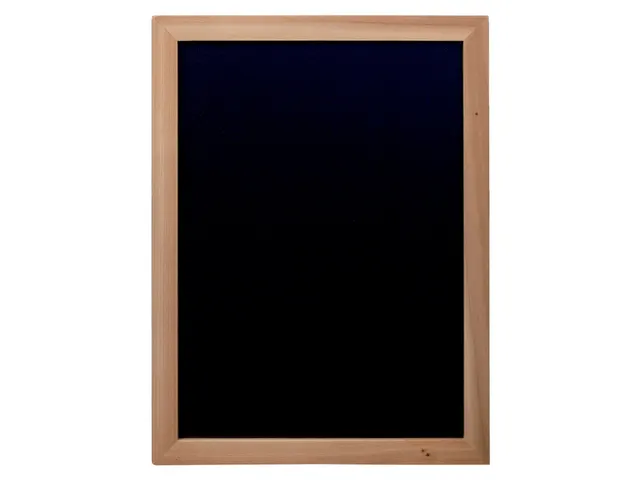 Krijtbord Securit wand 30x40cm teak hout