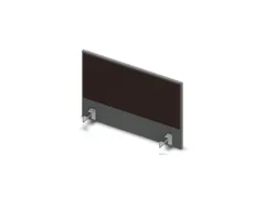 opzetpaneel bureau aanbouw zijkant MS-donkergrijs BN2036-bruin 800mm