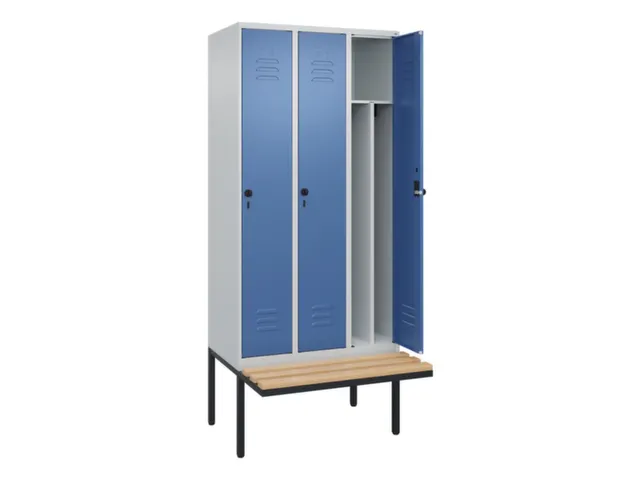 locker voor scheiding van kleding,HxBxD 2120x900x815mm,3vak