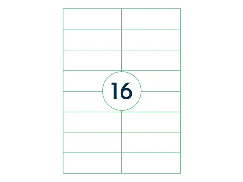Etiket Rillprint 105x37mm mat transparant 400 etiketten