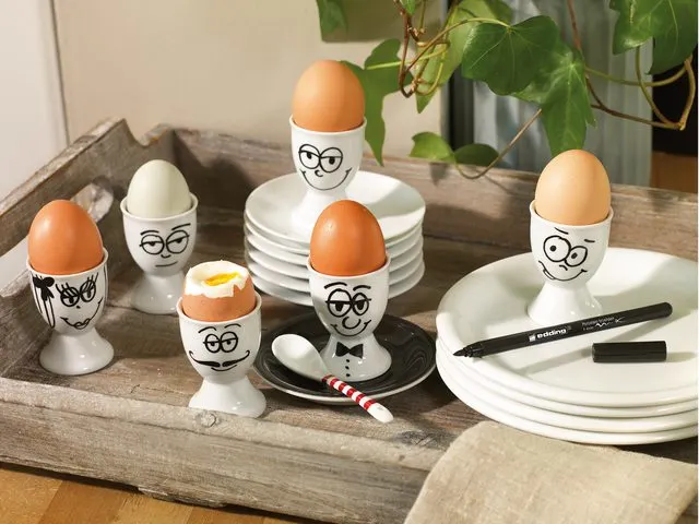 Brushpen Edding 4200 Porselein Warme Kl Assorti Etui à 6 Stuks