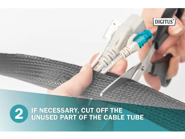 DIGITUS flexibele kabelbuis 2 Meter met klittenband