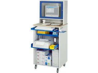 pc-kast,HxBxD 1810x720x660mm,monitorvak,toetsenbord-/muisblad - 1