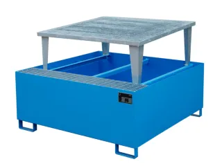 opvangbak,v. 1xIBC,opvangvol. 1000l,HxBxD 1083x1460x1460mm,m. aftapbok - 2