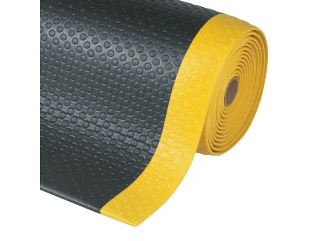 antivermoeidheidsmat,mat,HxLxB 12,7x910x600mm,vinyl,genopt,zwart/geel