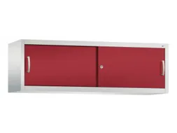 opzetkast,v. schuifdeurkast,romp RAL7035,front RAL3003