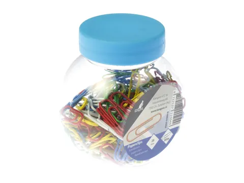 Attaches trombones Kangaro 25 mm, couleurs assorties, 200 pièces dans