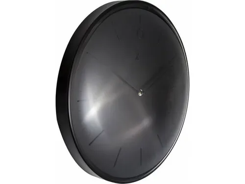 OUTLET Wandklok NeXtime Glamour Ø40cm metaal zwart streepaanduiding