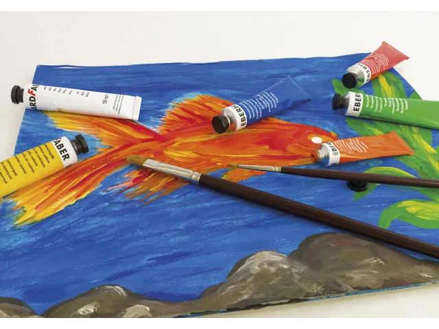 Gouache Eberhard Faber 6 couleurs tube 18ml