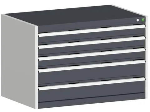 ladekast HxBxD 700x1050x750mm 5laden romp RAL7035 front RAL7016