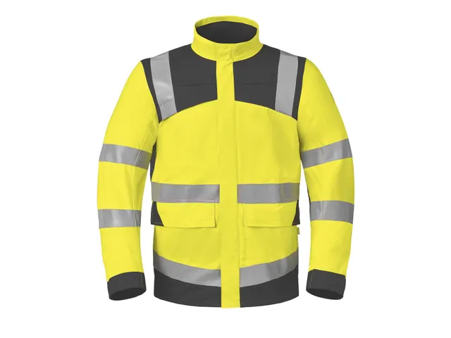 Havep 50428 jas, fluo geel/houtskool, maat XS, per stuk