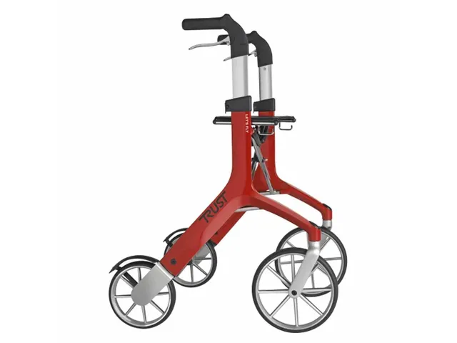 TrustCare Lichtgewicht rollator Let's Fly Rood Aluminium