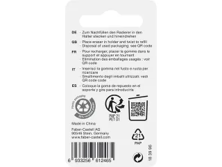 navulgum Faber-Castell voor Polymatic, 4 stuks op blister - 2