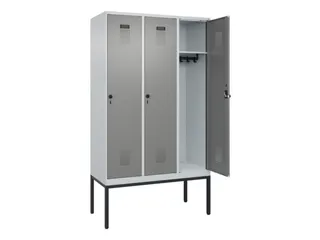locker,HxBxD 2120x1200x500mm,3vak,vak B 400mm,draaigrendel - 1