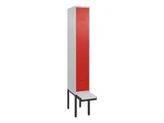 locker met bank,HxBxD 2120x300x815mm,1vak,vak B 300mm,cil.-slot