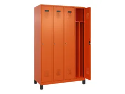 locker voor scheiding van kleding,HxBxD 1950x1200x500mm,4vak