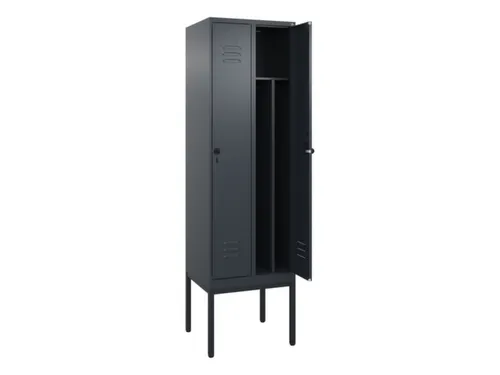 locker voor scheiding van kleding,HxBxD 2120x600x500mm,2vak