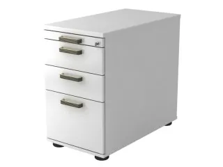 stationaire ladeblokken,HxBxD 720-760x428x800mm,1 ML,2lade(n),romp wit - 1