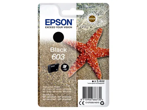 Inktcartridge Epson 603 T03U1 Zwart C13T03U14010