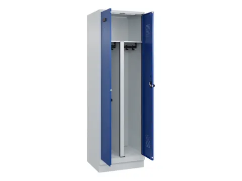 PBM-locker,HxBxD 1950x600x500mm,2vak,vak B 300mm,draaigrendel