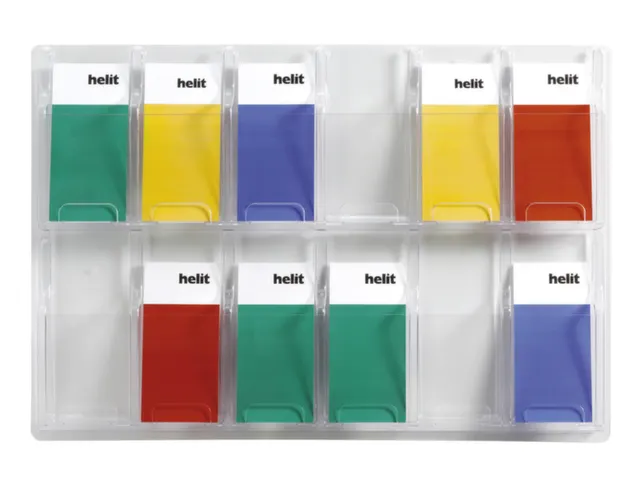 wandfolderhouder HxBxD 520x766x51mm v. 12xDIN lang transparant