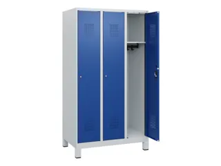 schoollocker,HxBxD 1630x900x500mm,3vak,vak B 300mm,cil.-slot,voeten - 1