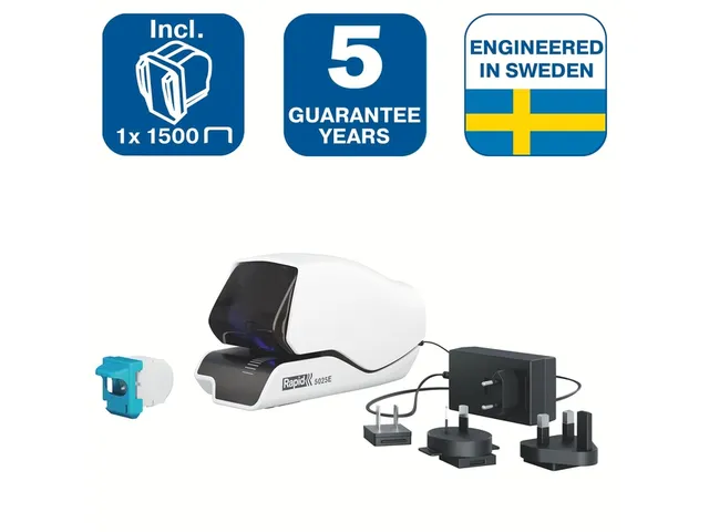 Nietmachine Elektrisch Rapid 5025e Max 25vel zwart/wit contactloos