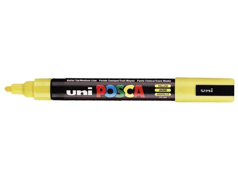 Verfstift Posca PC5M Medium Punt 1,8-2,5mm Geel