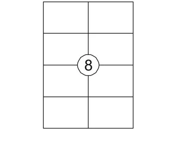 Verwijderbare Etiketten wit 105x74mm Doos a 1000 Vel 42020