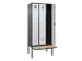 locker met bank,voor scheiding van kleding,HxBxD 2120x900x815mm,3vak
