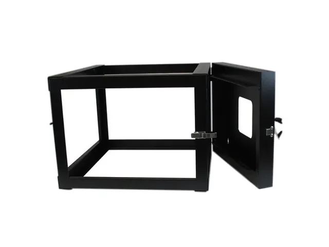6U 22Inch Diep Scharnierend Open Frame Serverrack Wandmontage