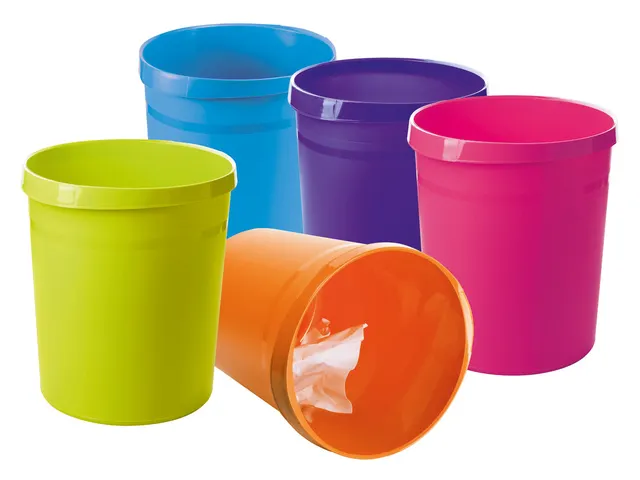 Corbeille à papier HAN Grip avec rebord 18 litres Trend Colour Lemon