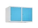 opzetkast,v. locker,2vak.,vak B 400mm,HxBxD 500x800x500mm,vleugeldeur