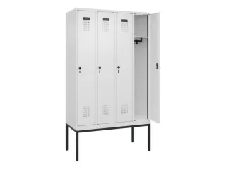 locker,HxBxD 2120x1200x500mm,4vak,vak B 300mm,draaigrendel - 1