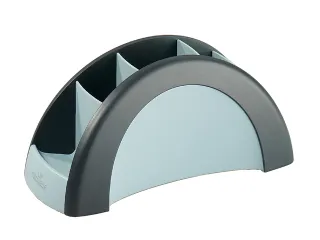 Pennenkoker Durable Vegas 5 vaks zwart/grijs - 2