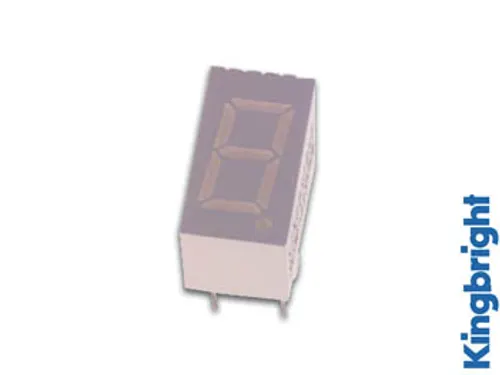 1-Digit Display 9mm Gemeenschappelijke Kathode Superrood