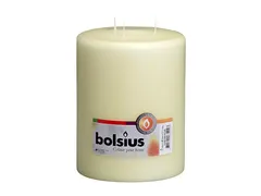 Bolsius 3-lonten kaars 200/150 Ivoor 2 Stuks