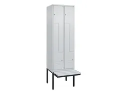 Z-garderobekast,HxBxD 2120x600x815mm,2vak,vak B 300mm,cil.-slot