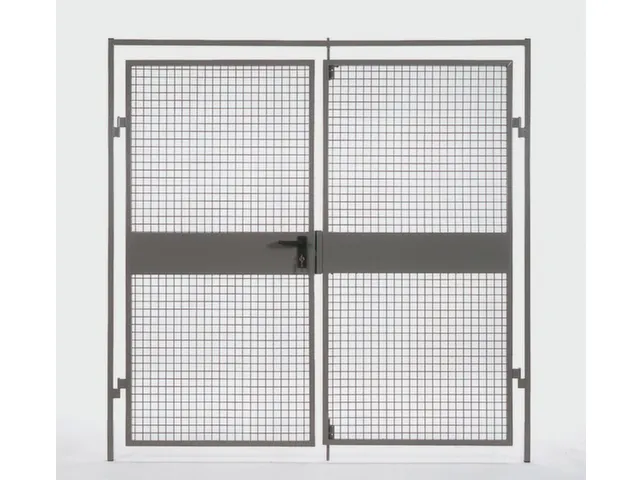 double porte battante p. parois de séparation Hxl 2200x2000mm RAL5002